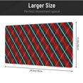 thumbnail image 4 of XMXT Non-Slip Gaming Mouse Pad, Rhombus Line Christmas Decoration Mousepad Computer Keyboard Mats Desk Pads Office Decor Accessories, 15.8"x29.5", 4 of 8