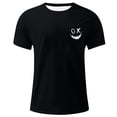 thumbnail image 4 of Homenesgenics Mens Shirts Men Tops T Shirts for Man Summer Fashion Casual Men's Round Neck Printed T-Shirt Top Black XXXXL, 4 of 4