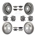 thumbnail image 1 of Transit Auto Front Rear Hub Bearing Assembly Coated Disc Brake Rotor and Ceramic Pad Kit (10Pc) for Car 2019-2021 Lincoln Nautilus AWD with Solid Rotors - Left Right (Driver Passenger) KBB-127207, 1 of 2