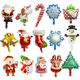 thumbnail image 4 of Mini globo de dibujos animados de extraterrestre navideño, decoración para fiesta navideña, globo de película de aluminio con dibujos animados navideños, 4 of 5