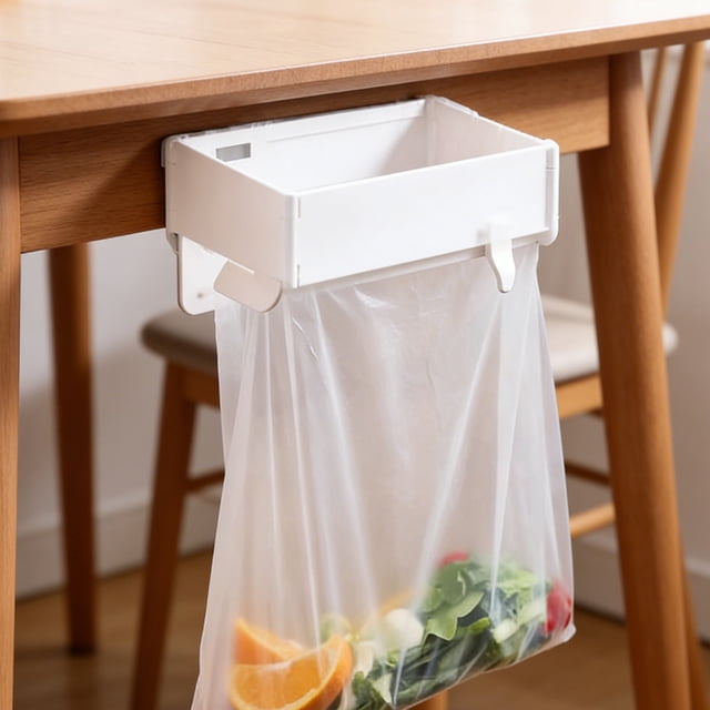 BESTYASH Soporte Montado En Pared Plegable Para Basura Con Instalación Sin Taladro Multipropósito Para Uso En El Hogar