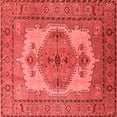 thumbnail image 1 of Ahgly Company Indoor Square Oriental Red Industrial Area Rugs, 6' Square, 1 of 4