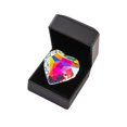thumbnail image 3 of Adorno colgante de prismas en forma de corazón con caja de regalo, efecto de refracción de arcoíris para decoración de ventanas, decoración colgante 3cm x 3cm, 3 of 8