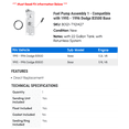 thumbnail image 2 of Fuel Pump Assembly 1 - Compatible with 1995 - 1996 Dodge B3500 Base - Autopart Premium, 2 of 2