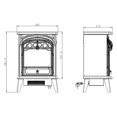 Standing Electric Fireplace Cute Electric Heater Log Fuel Effect