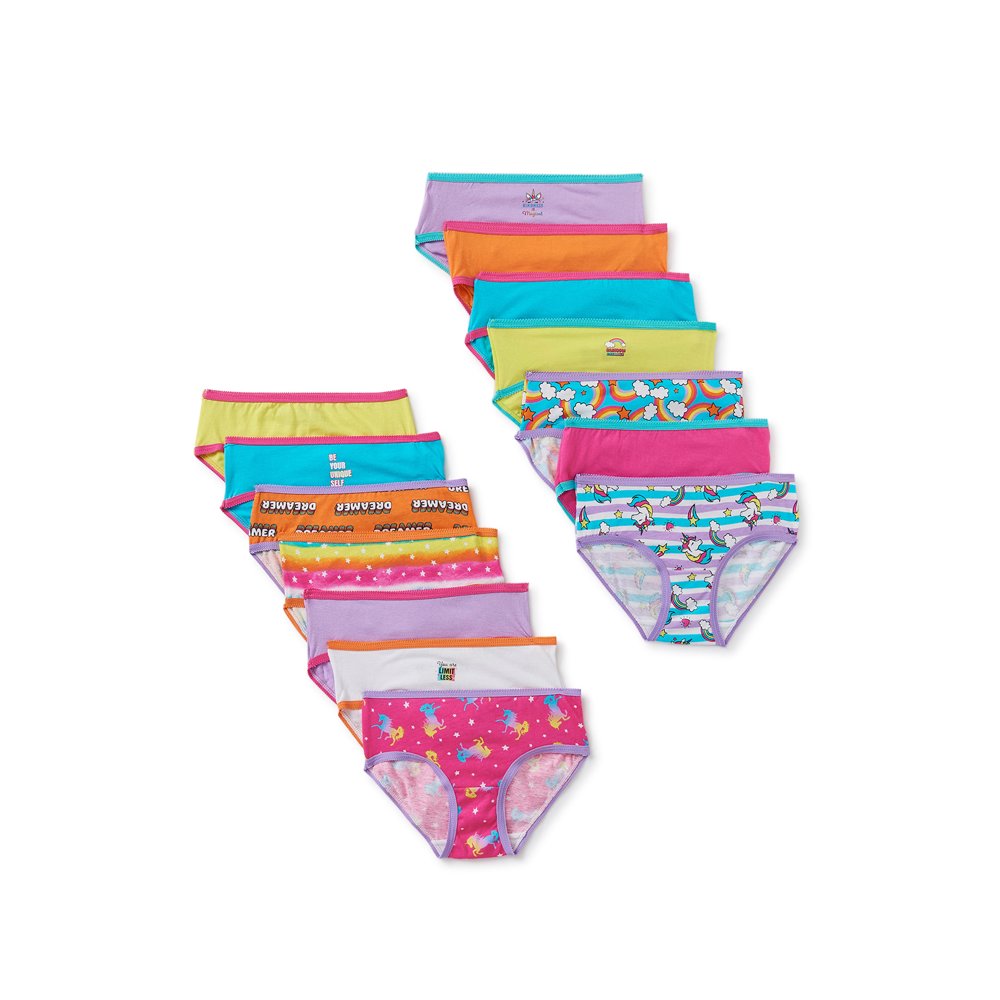 Wonder Nation Wonder Nation Girls Hipster Underwear, 14Pack