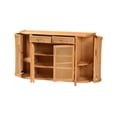 thumbnail image 2 of bali & pari McKenna Natural Rattan Sideboard - Handwoven Wicker Buffet Credenza, 2 of 3