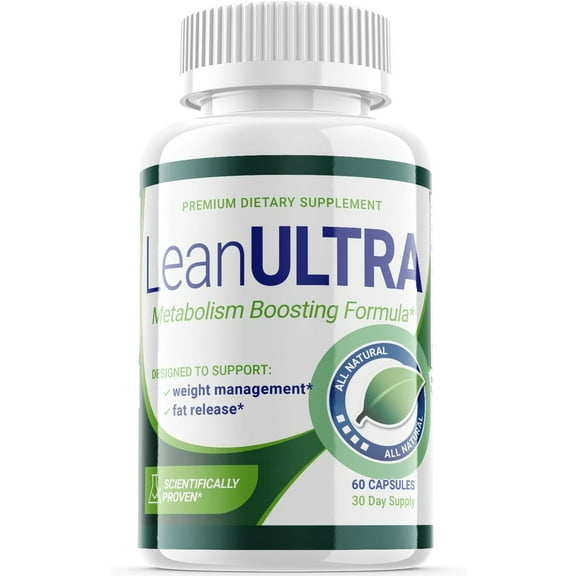 (1 Pack) Lean Ultra - Keto Weight Loss Formula - Energy & Focus Boosting Dietary Supplements for Weight Management & Metabolism - Advanced Fat Burn Raspberry Ketones Pills - 60 Capsules