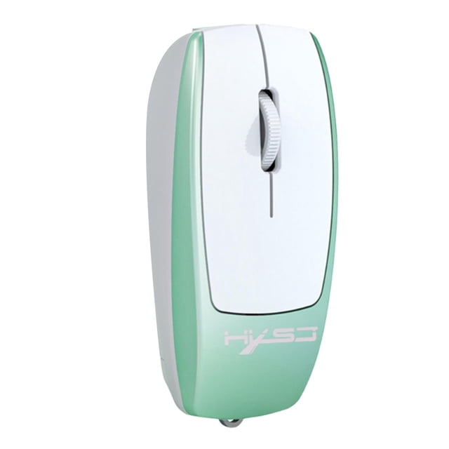 Mini ratón,Mini ratón inalámbrico ergonómico compacto de moda,Ratón de computadora portátil con seguimiento suave para viajes,Ratones para portátiles ligeros,suministros para Verde