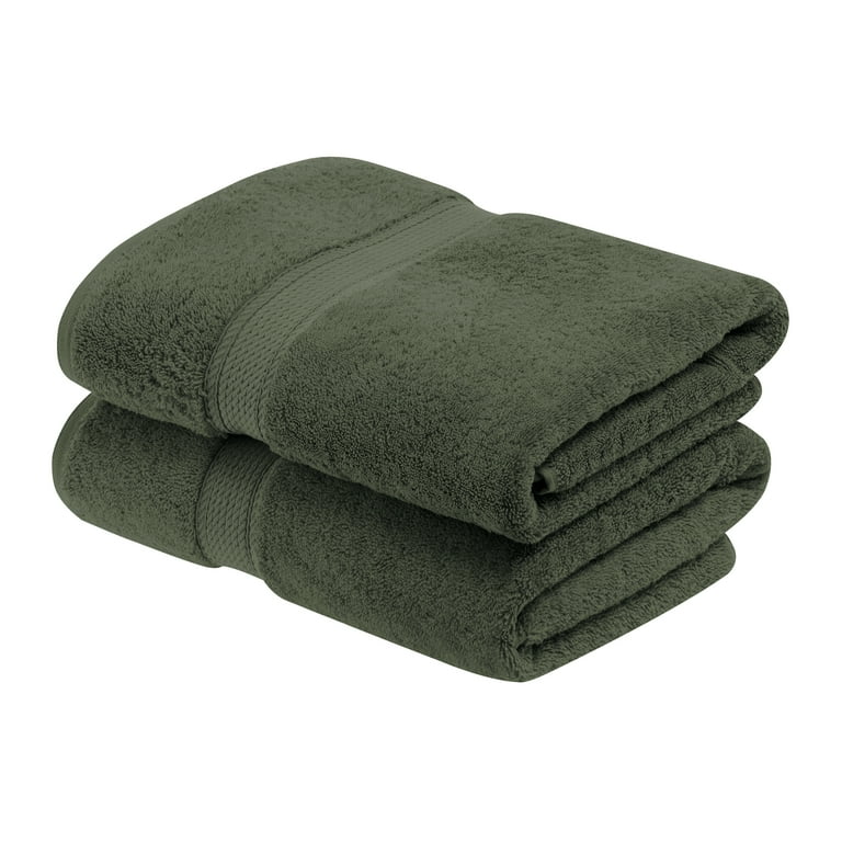 Under The Canopy Luxe Organic Cotton Towel - Vetiver, Vetiver Green / Bath Sheet Bath Sheet Vetiver Green