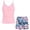Pink, variant on Krdevn Girls Solid Color Leaf Print 2 Piece Tankini Swimsuit with Boyshorts Color:Orange,Size:11-12 Years