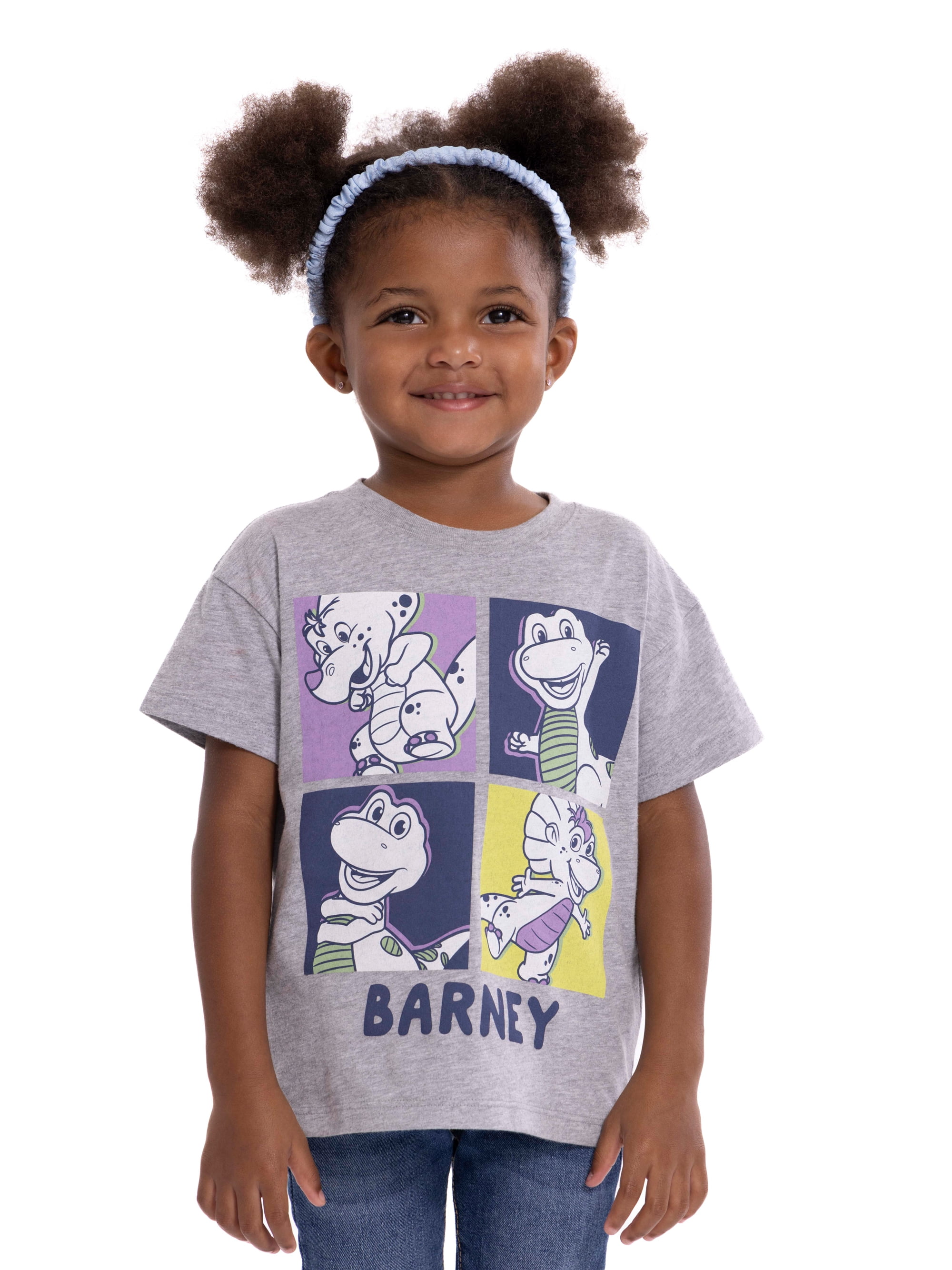 Barney Toddler Graphic Crewneck Tee with Short Sleeves, Sizes 12M-5T