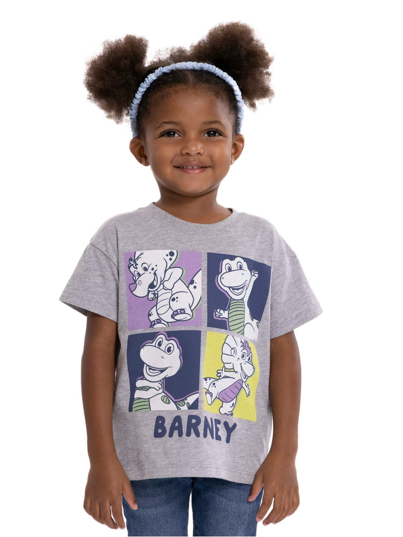 Barney Toddler Short Sleeve Crewneck Tee - Sizes 12M-5T - Walmart.com