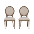 thumbnail image 2 of Linon Anthem Oval Back Dining Chairs, Set of 2, Light Natural Brown, 2 of 17