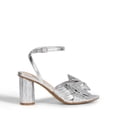 thumbnail image 4 of Sandalias de Tacón con Moño para Mujer DREAM PAIRS Plata Tacón de 7.5 cm, 4 of 7
