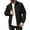 Black, variant on dGslk Men Casual Lightweight Zip Up Jacket Long Sleeve Stand Collar Outerwear with Chest Pocket for Daily Wear Black L