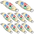 thumbnail image 1 of 10 Pcs LED Fishing Lures Fishing Spoons Underwater Flasher Bass Halibut Flasher Trolling Deep Drop, 1 of 5