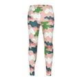 thumbnail image 3 of 4-12 Years Girls Cartoon Basic Stretch Leggings Toddler Kids Full Length Pants Footless Tights, 3 of 5