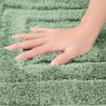 thumbnail image 3 of Unique Bargains Soft Absorbent Non-Slip Plush Bath Rugs for Bathroom Light Green 20"x32", 3 of 6