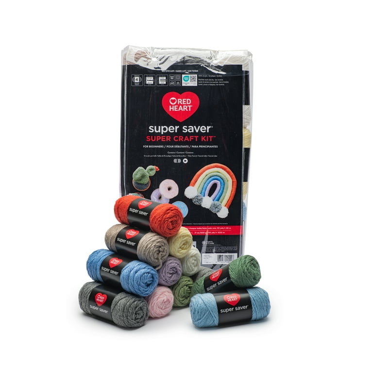 Red Heart® Super Saver® Super Craft Kit 1.7oz Pastels - Walmart.com