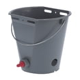 thumbnail image 1 of 8L Plastic Feeder Bucket with Nipples Check Valves Feeding Equipment for Livestock Use, 1 of 8