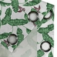 thumbnail image 5 of Ambesonne Leaf Grommet Curtain, Cartoon Flower in the Summer, 50" x 54", Hunter Green Eggplant, 5 of 6