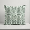 thumbnail image 4 of Creative Products Herringbone Print Green 18 x 18 Indoor / Outdoor Pillow, 4 of 8