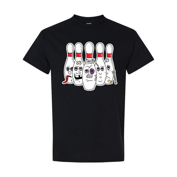 Inktastic Beat Up Bowling Pins T-Shirt