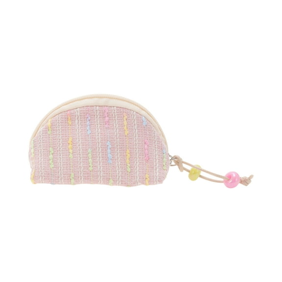 Unique Bargains 1 Pc Shell-shaped Makeup Bag for Business Travel Pink Polyester