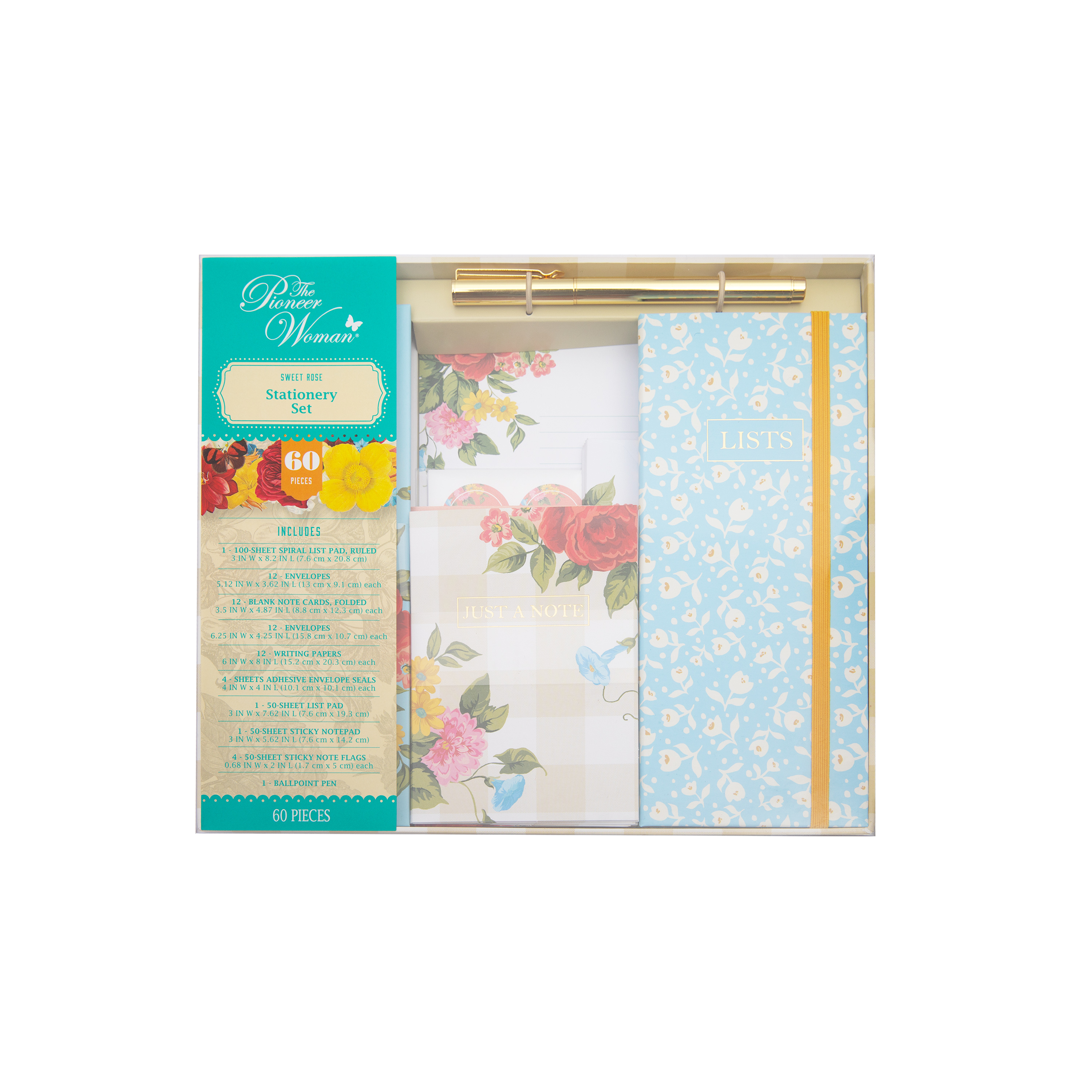 The Pioneer Woman Sweet Romance 16-Piece Journal Set