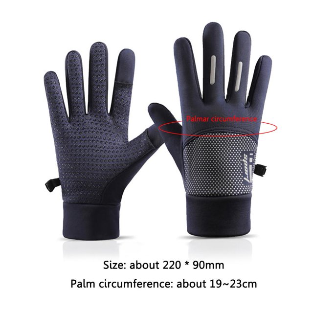 Ciclismo Guantes de esquí de invierno impermeables para hombre guantes de para correr y conducir (azul) Likrtyny Para estrenar
