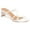 White, variant on Womens Rianne Open Square Toe Half Block Heel Sandals