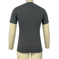 thumbnail image 6 of Shirts for Men Short Sleeved Round Neck Casual Solid Color T-shirt Dark Gray XXL, 6 of 6