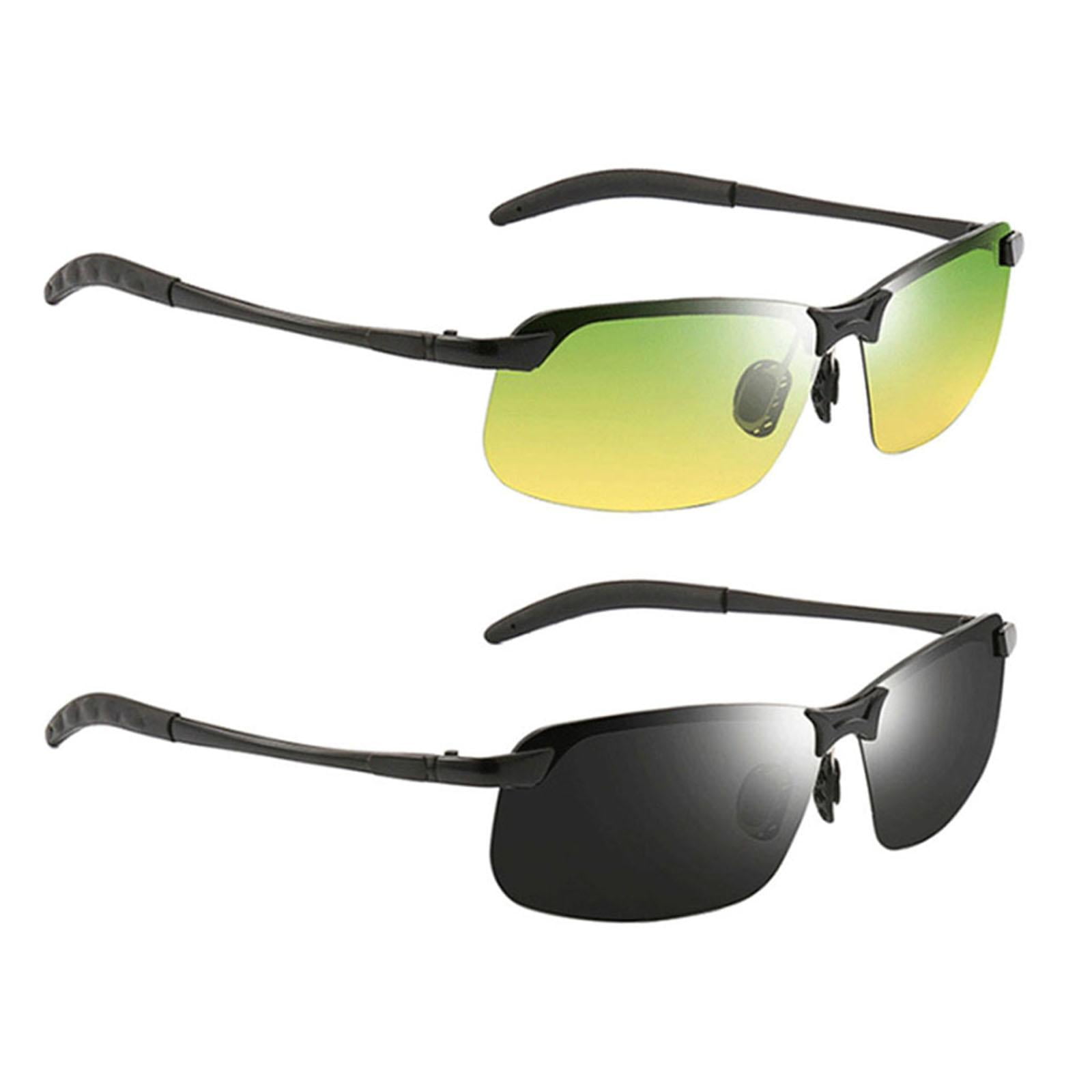 2pcs Men Polarized Sunglasses Driving UV400 Glasses