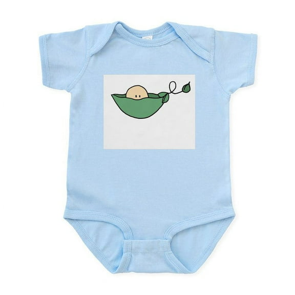 CafePress - One Pea Infant Bodysuit - Baby Light Bodysuit, Size Newborn - 24 Months