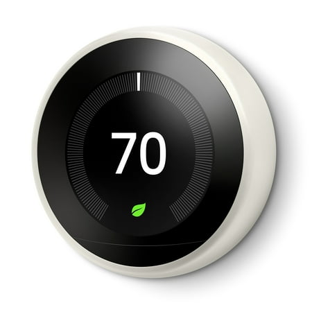 Google - Nest Learning Smart Wifi Thermostat - White