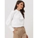 thumbnail image 2 of Blusa de Manga Larga con Cuello de Volantes para Mujer blanco XL, 2 of 5