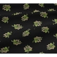 thumbnail image 4 of oneOone Cotton Jersey Black Fabric Leaves & Flower Floral Fabric For Sewing Printed Craft Fabric By The Yard 58 Inch Wide, 4 of 4