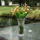 thumbnail image 4 of Flores Artificiales Primavera Hierba Toque Real Floral Oficina en hogar Decoración naranja, 4 of 9