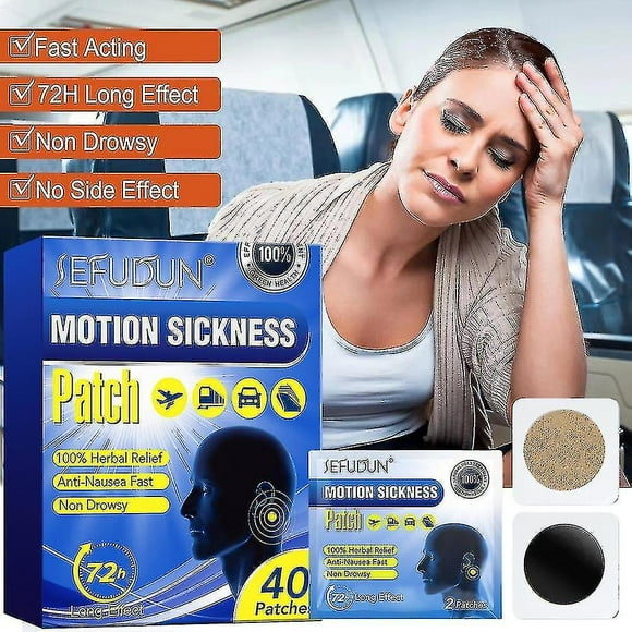 Motion Sickness Patch Fast Acting & No Side Effects Against Nausea Stickers
