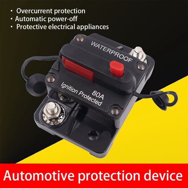 kurtrusly Disjoncteur Pièces de Rechange Yacht Accessoire Imperméable Bateau Voiture Fusible Réinitialiser Circuits Dispositif de Rupture Manuel Remise à Zéro Équipement 150A