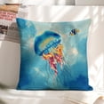 thumbnail image 6 of Jellyfish fishlinen throw pillowcase decoration pillowcase gifting preferred 18x18 inch cushion cover 4 sets sofa pillowcase sofa bedroom living room car, 6 of 8
