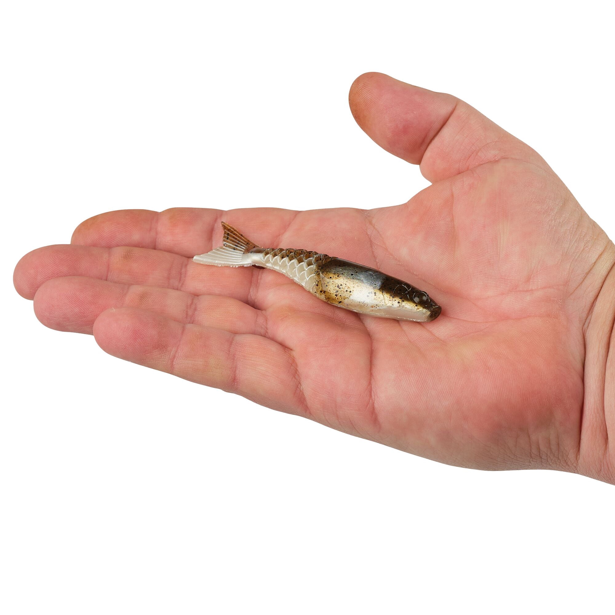 Berkley PowerBait® PowerStinger, 3.5 in, Minnows, Green Pumpkin Pearl White (7 Count)
