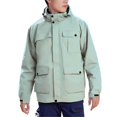 thumbnail image 1 of uikmnh Jackets For Men,Male Detachable Two Piece Jacket Outdoor Windproof Hooded Jacket,Size 3XL, 1 of 5