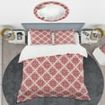 thumbnail image 2 of Designart 'Retro Floral Pattern VI' Mid-Century Modern Duvet Cover Set, 2 of 4