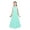 Mint Green, variant on Kids Girls Lace Party Long Dress Halter Evening Pageant Wedding Bridesmaid Dress Prom Gown Pink 10