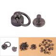 thumbnail image 5 of 20 piezas remaches sujetadores DIY cuero artesanía monedero caja del teléfono cadena bolsa tornillos 8mm conjunto negro, 5 of 5