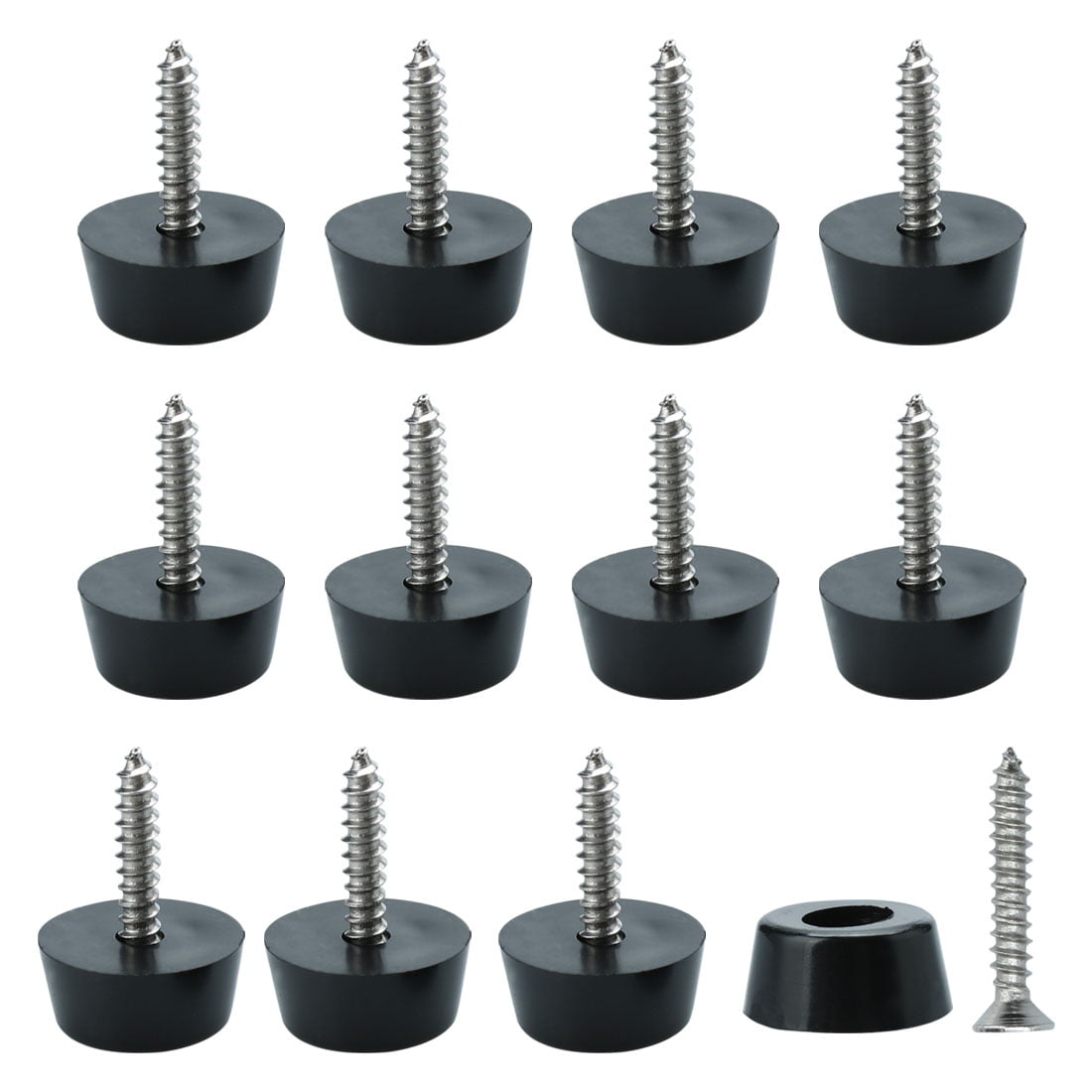 Details about   200 Pieces Soft Board Screw on Rubber Feet for Furniture Electronics and Appl... 