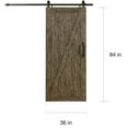 thumbnail image 5 of Spectrum Millbrooke PVC Barn Door Z-Style Size 36"wide x 84"high - Kit *Requires Assembly* Weathered Grey Color, 5 of 5