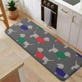 thumbnail image 5 of Dachshund Footprint Kitchen Rug Mat,Kitchen Runner Rugs Non Skid Washable,Decorative Kitchen Floor Mats for Kitchen,Sink,Laundry,17"x47.2", 5 of 7
